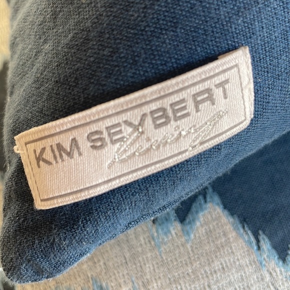 Blue Accent Pillow Covers. Set of 2 - Picture 5 of 8